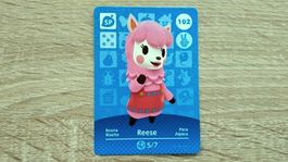 Animal Crossing amiibo Karte, Reese / Rosina, Nr. 102