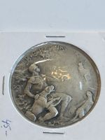 Medaille St. Hubertus mit Hirsch in Schutzhülle(2S2)