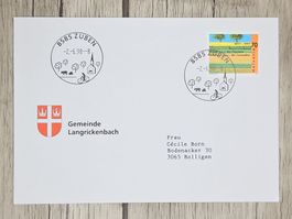 CL11 Enveloppe + Timbre Suisse 1998