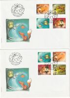 2013, Satz Weihnachtsmarken in beide Papiere auf FDC, KW 270