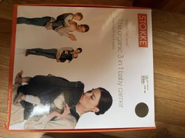 Porte-bb STOKKE MyCarrier 3 en 1 organ. beige bon état