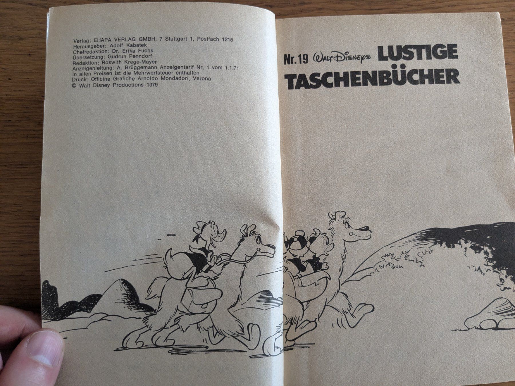 Fumetti: Lustiges Taschenbuch LTB Nr. 19 // Nachdruck 1979 – Usato da Uster venduto da Albertsnail 3