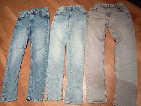 3 Kinder-Jeanshosen Gr. 170 SLIM - gebraucht, guter Zustand