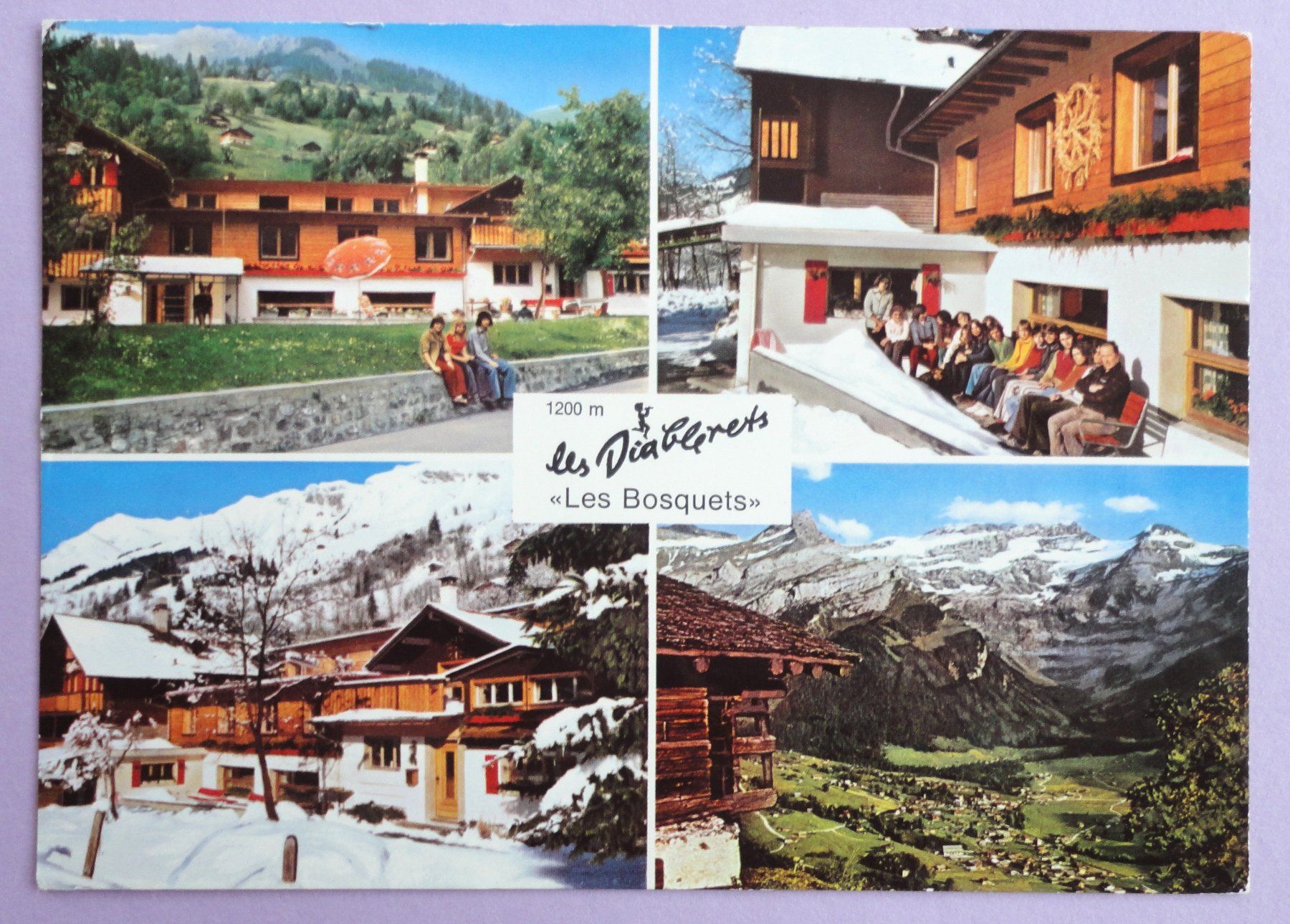 Ansichtskarten: Les Diablerets, "Les Bosquets" – Defekt aus Fétigny von Billy2miny