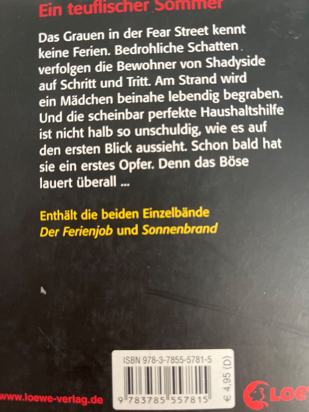 Libri: Fear Street, 1 Doppelband, 3 Einzelbücher – Usato da Solothurn venduto da Bobesch08 2