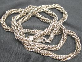 ANTIK Zopfkette Kette gedreht Silber 835 + MP / 51 cm