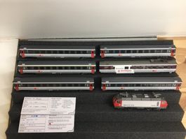 SBB Eurocity Personenzug Märklin/Roco AC / Speisewagen