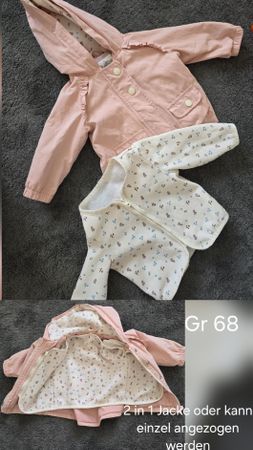 2in1 Jacke rosa Grösse 68