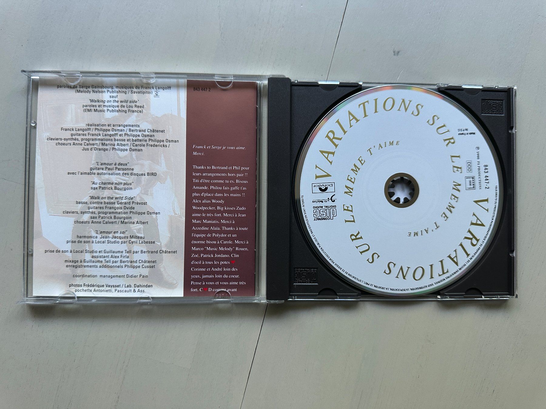CDs: VANESSA PARADIS tolle Variations sure le mem CD Frankreich – Gebraucht aus Basel von Partridge 1