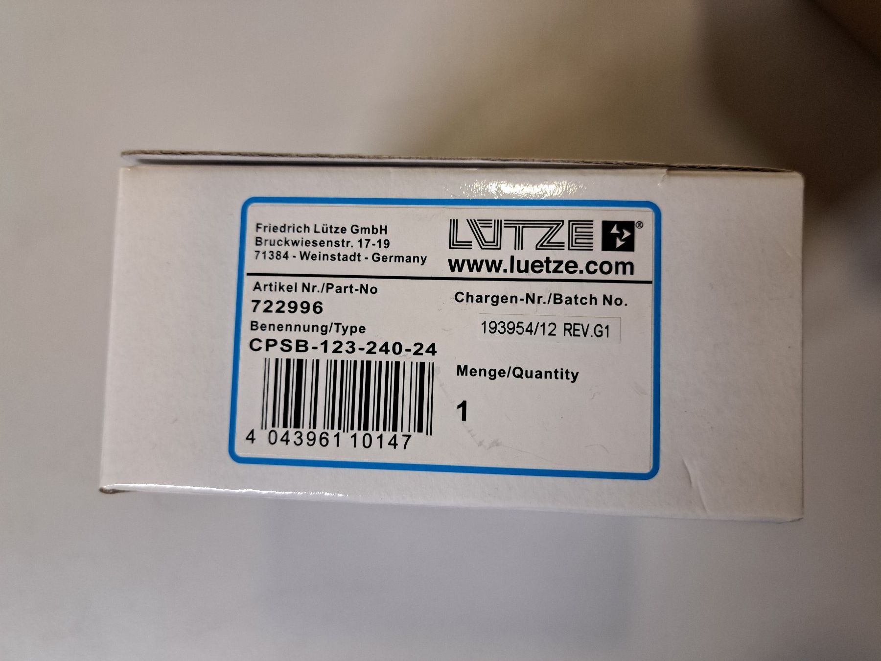 Componenti elettronici: Lütze Netzteil 24V 10A – Nuovo e nell'imballaggio originale da Marbach SG venduto da Hofionline 1