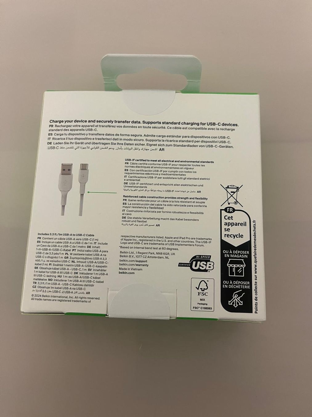 Belkin Cavi: USB-Ladekabel Boost Charge USB-A - USB-C 1 m – Nuovo e nell'imballaggio originale da Egnach venduto da planus 1