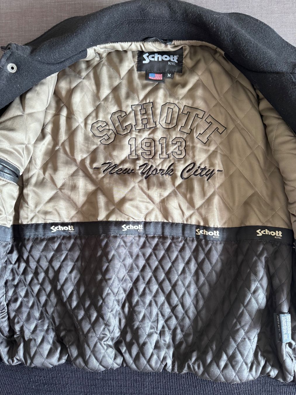 Schott Vestes: Schott Teddy Jacke – D'occasion à Oberrüti par HotRod1932 4