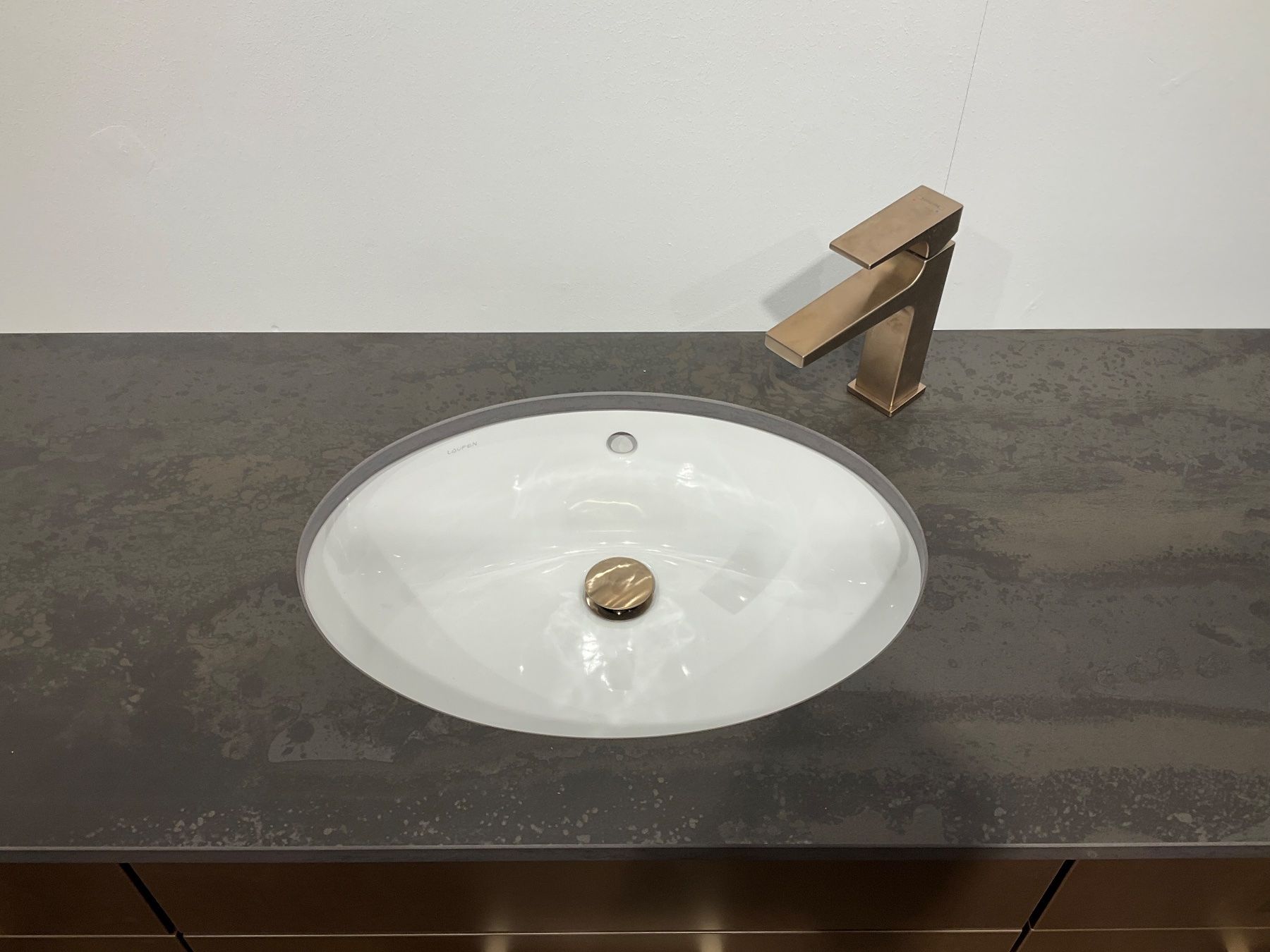 Mobili per bagno: 084 Leicht Badmöbelkombination, braun, Granit, 162cm – Nuovo (secondo la descrizione) da Derendingen venduto da Meisterstuecke 3
