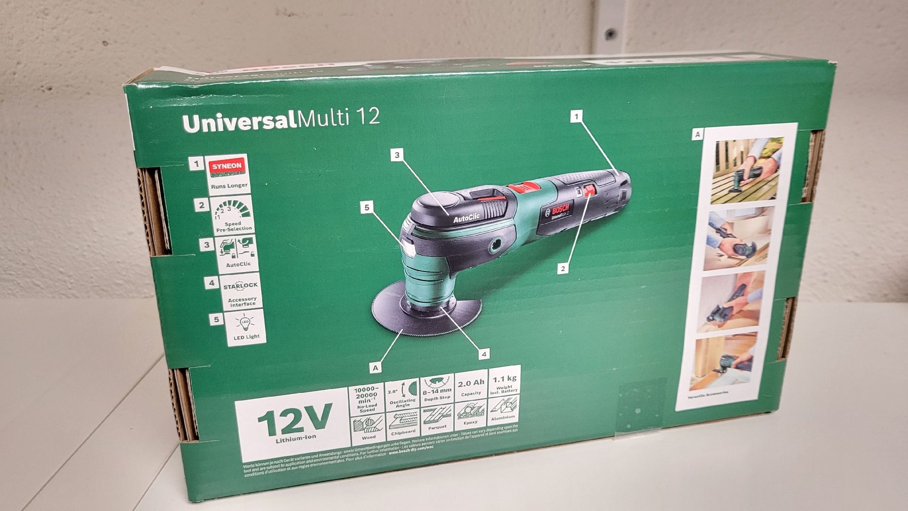 Bosch Tutti gli attrezzi: BOSCH Universal Multi 12 – Nuovo (secondo la descrizione) da Heimenhausen venduto da rovermini 1