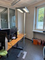 Stehlampe silber von Trading Zone, mit Bewegungsmelder