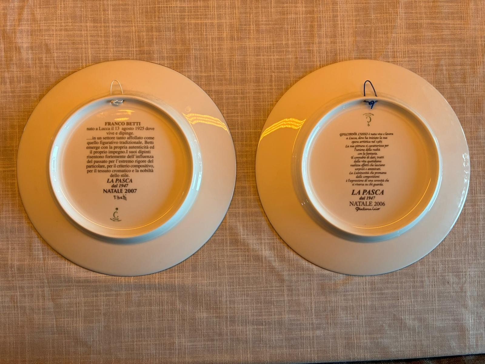Piatti: Wandteller Limoges, Sammelteller 2er Set 2006/2007 – Usato da Biberist venduto da longimanus3 5