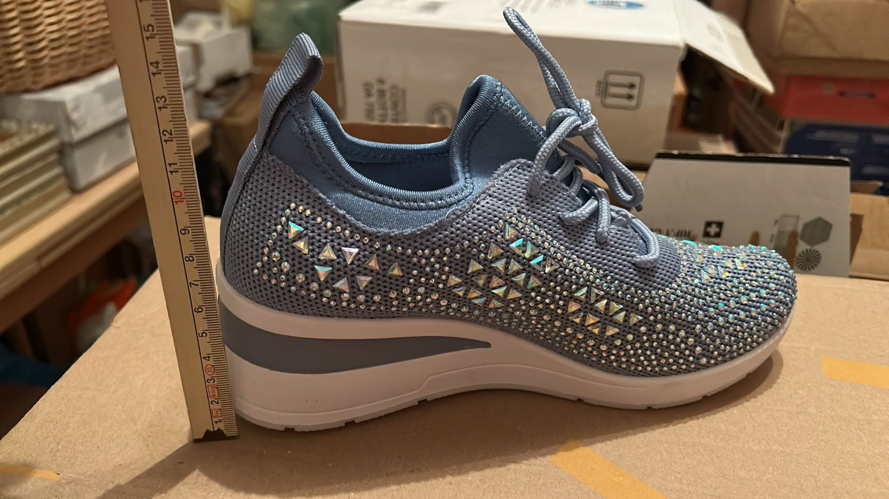 Scarpe da donna: Scarpe azzurre con strass n.37 nuove – Nuovo (secondo la descrizione) da Melano venduto da H-Sara 3
