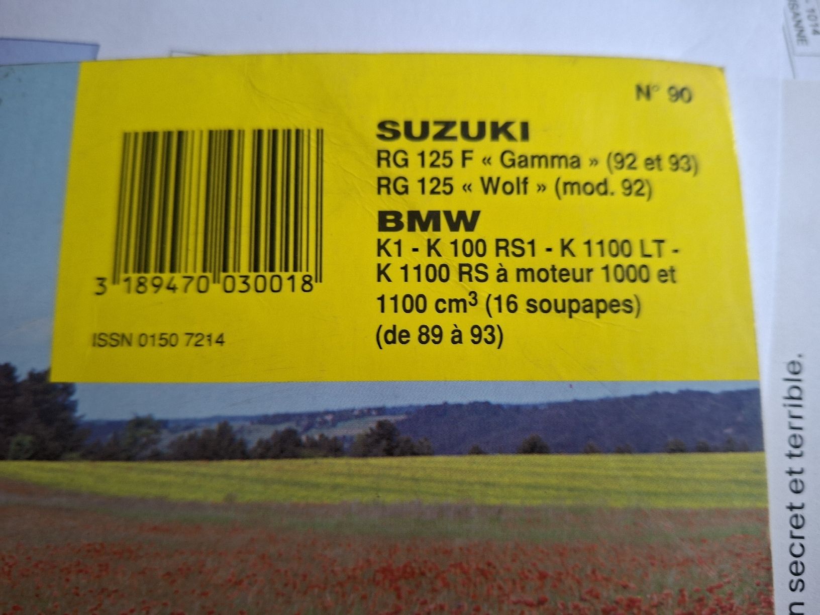 BMW Alle Motorradersatzteile: Suzuki Gamma et BMW K1 K100 RSI K1100 LT K 100 RS 1989 à 93 – Gebraucht aus lausanne von Nicolier0 1
