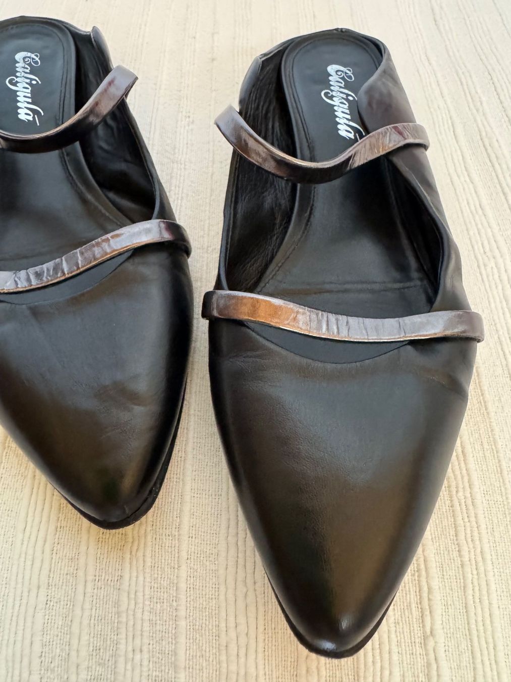 Scarpe da donna: Elegante Lederpantoletten von Caligula – Nuovo (secondo la descrizione) da Stäfa venduto da Mofi8712 1