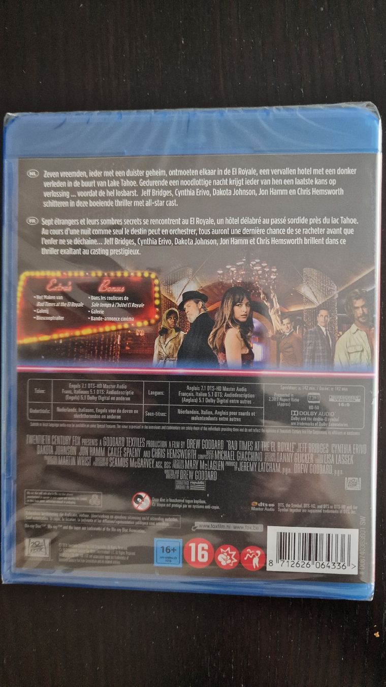 Tutti i DVDs: Bad Time At The El Royale – Nuovo e nell'imballaggio originale da Bussigny venduto da Clapman 1