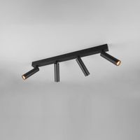 LED Strahler, 4er, Schwarz 65 cm x 13 cm