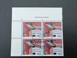 2001  Erstag gest.Viererblock mit Tab (K46)
