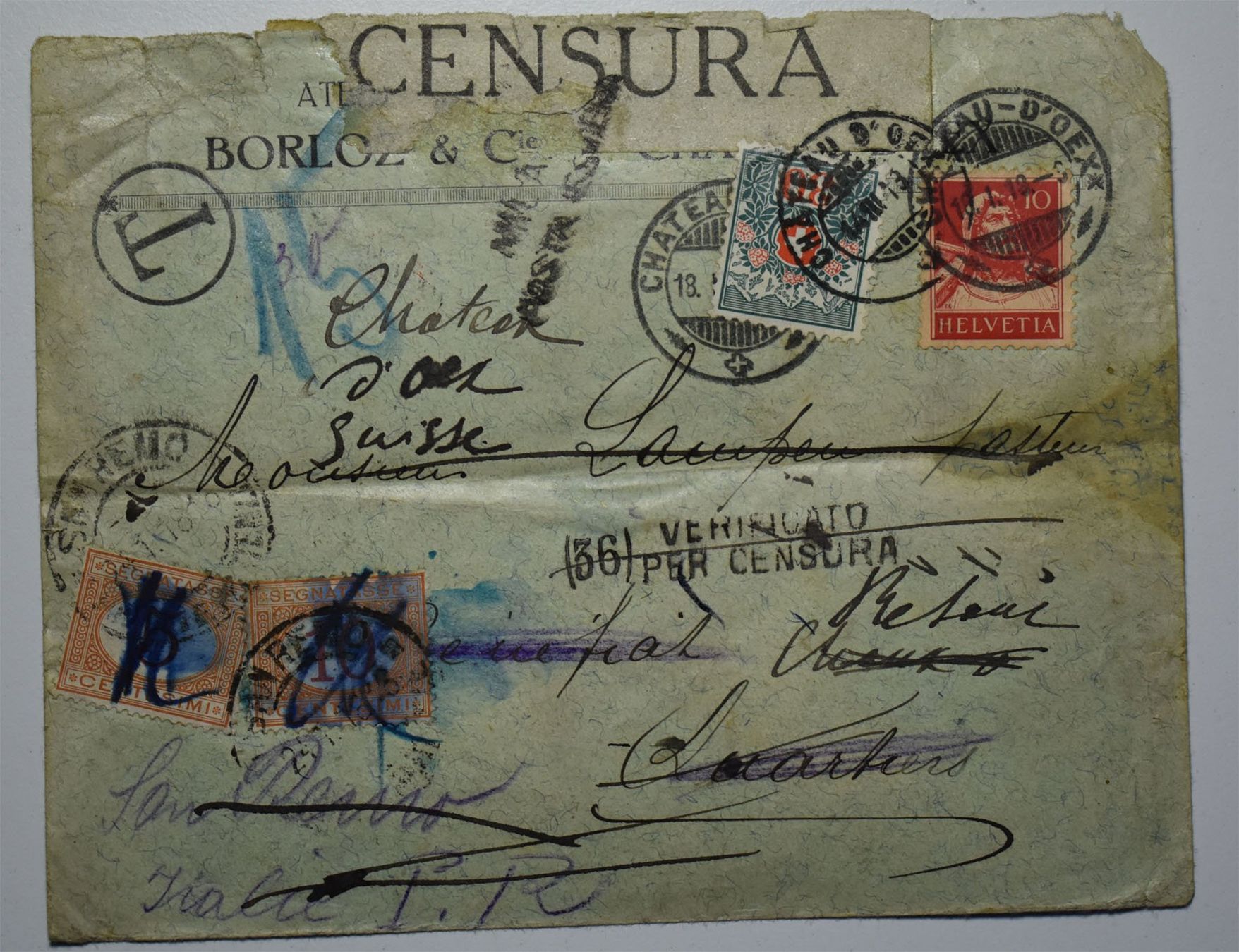 Buste & buste per spedizione: Lot de lettres anciennes – Usato da Petit-Lancy venduto da Pimose 2