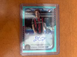 Sammelkarte Dominik Chong Qui Topps Chrome Autogramm 171/199
