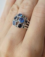 Bague en argent et oxydes de zirconium (Taille 52)