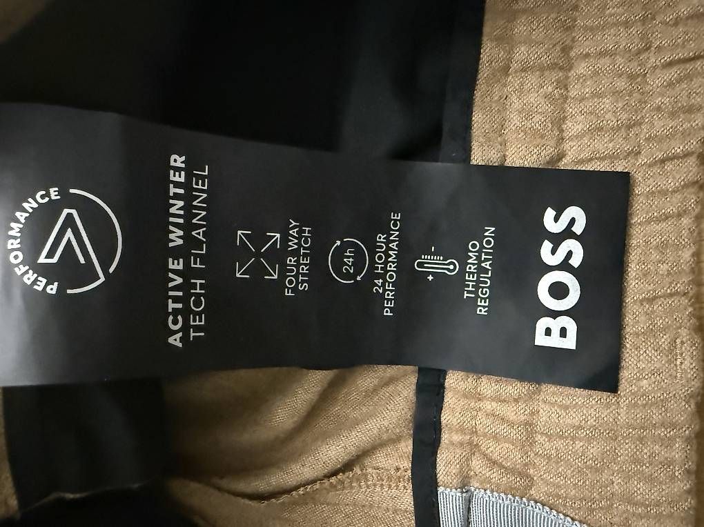 Hugo Boss Pantaloni: Hugo Boss Winter Tech Flannel Hose Beige – Usato da Schaffhausen venduto da Goni17 3