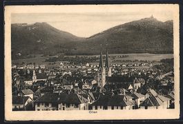 Olten, Teilansicht mit Kirche aus der Vo