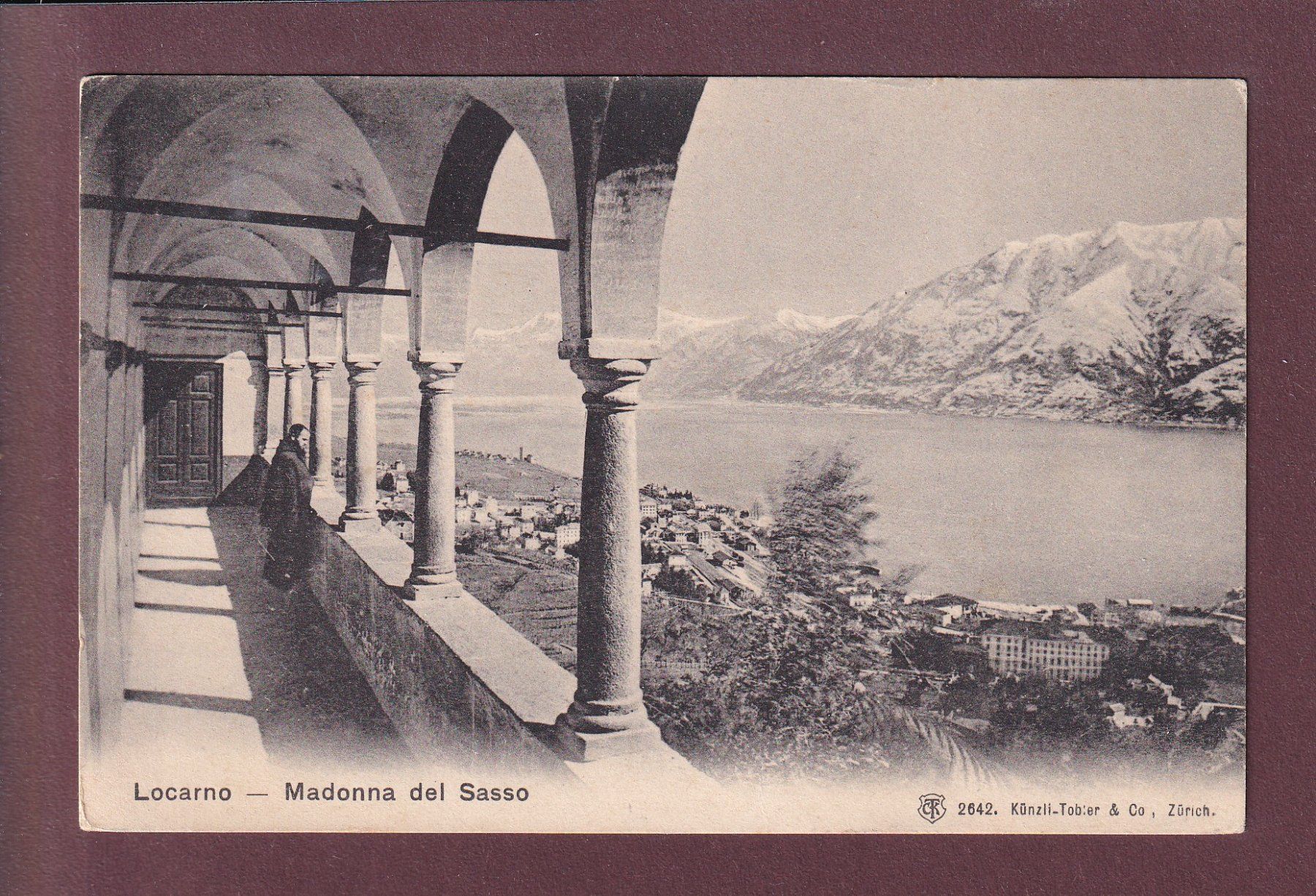 Cartoline postali: LOCARNO - Madonna del Sasso - 1906 – Usato da Pully venduto da nicecards