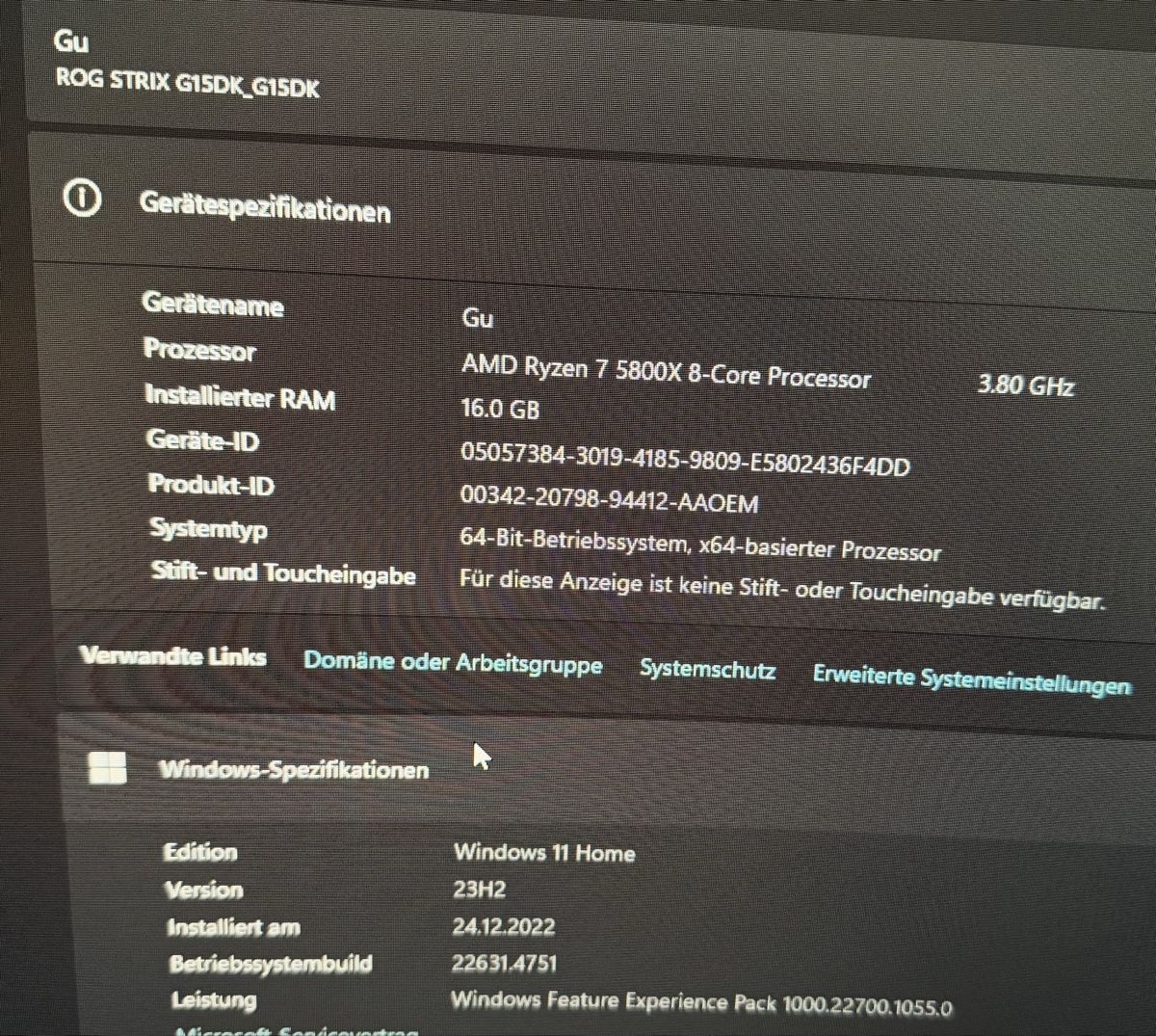 Asus PCs: Gaming-Setup WIE NEU! – Neu (gemäss Beschreibung) aus Bern von slbenfica1904 5