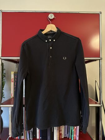 Fred Perry  Polo Longsleeve, Gr. S, schwarz, Top Zustand