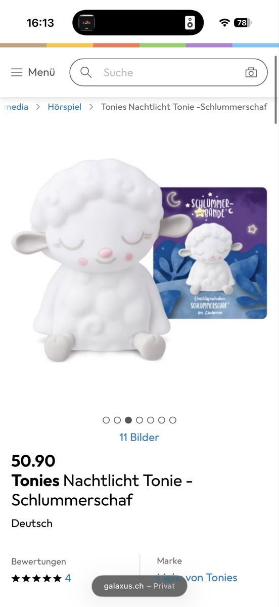 Tonies Jouets: Tonie Nachtlicht – D'occasion à Muri AG par enwtx 2