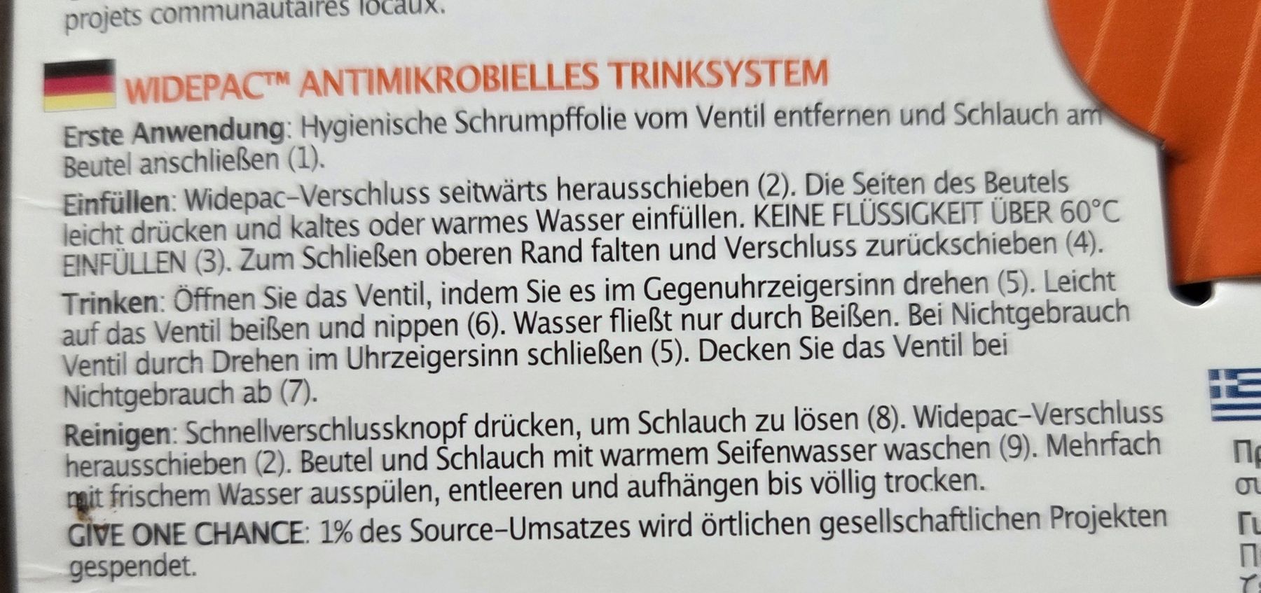 Autre équipement outdoor: Source Trinksystem Widepac 2L – Neuf avec emballage d'origine à Steinen par skiclaudio 2