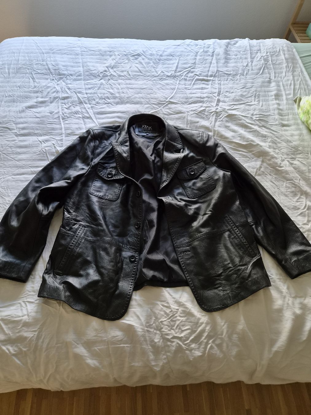 Giacche: Herren Lederjacke schwarz gebraucht – Usato da Zürich venduto da supermanfred4955 3