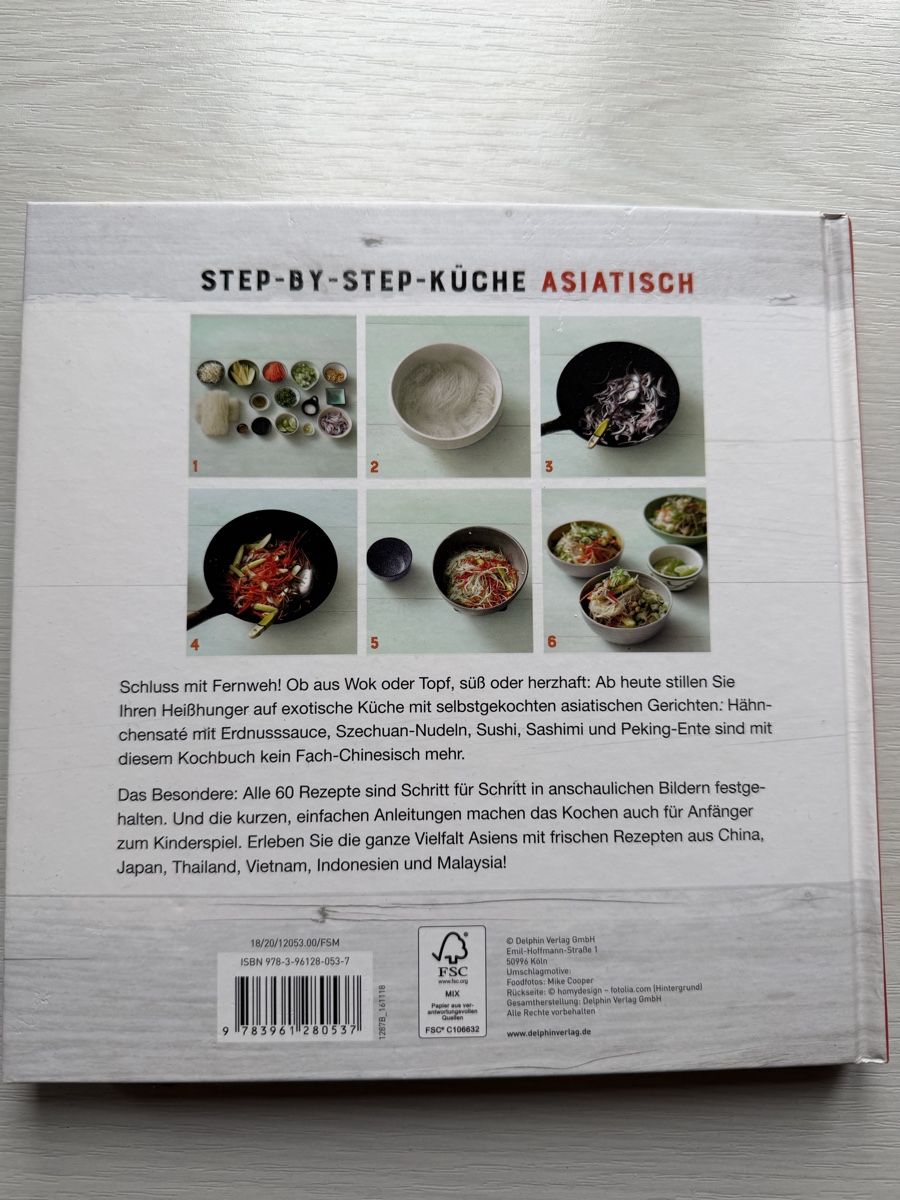 Libri: Asiatisch Kochbuch: Step-by-Step Küche - Neu – Nuovo e nell'imballaggio originale da Hauptwil venduto da Tifosi92 1