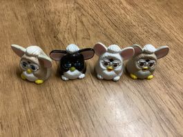 Vintage Furby Sammelfiguren, 4 Stück, Top Zustand!