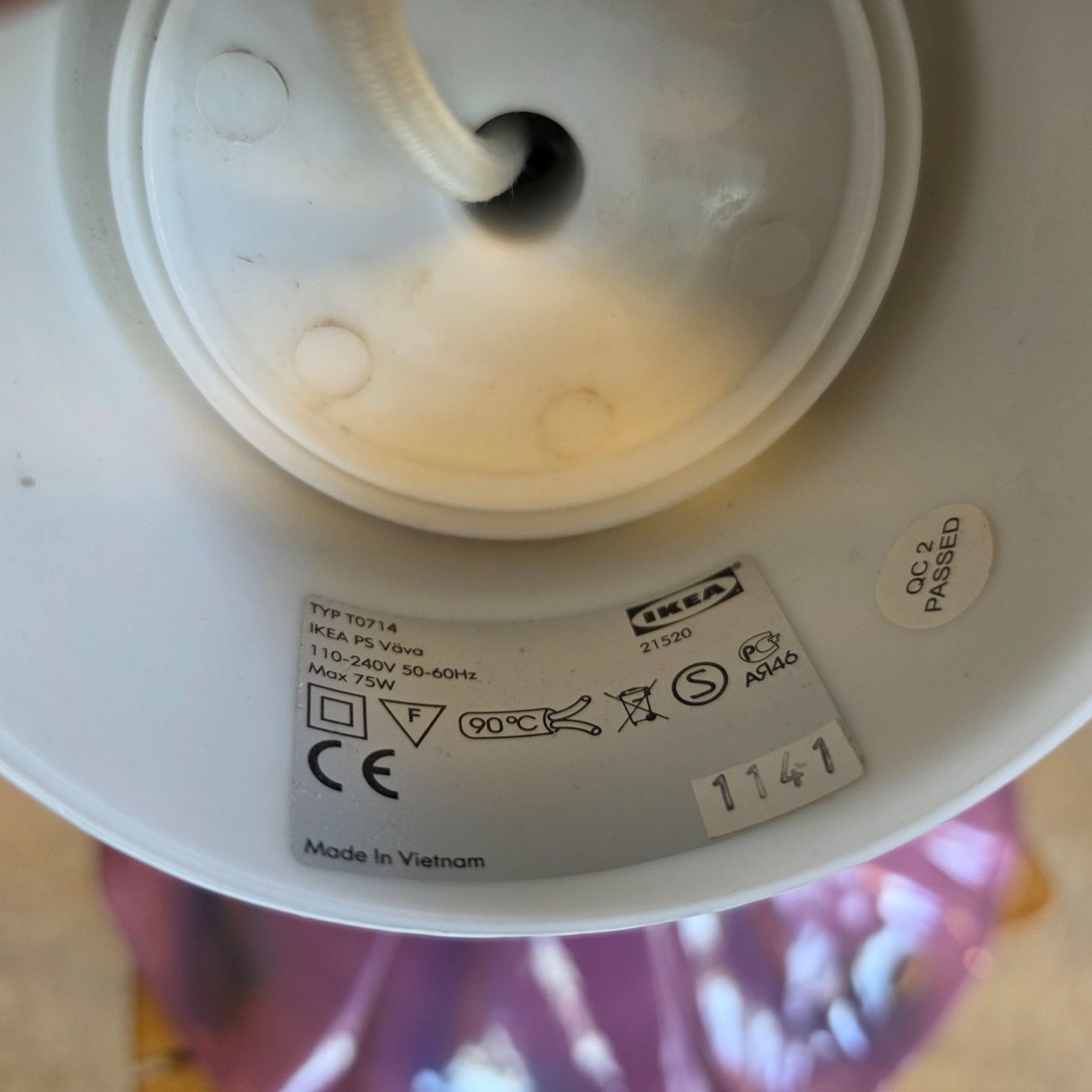 Ikea Lampadari & plafoniere: IKEA PS Ceiling Lamp mit Keramik Schirm PAN Goebel Germany – Usato da Nottwil venduto da Wondewa-Shop 7