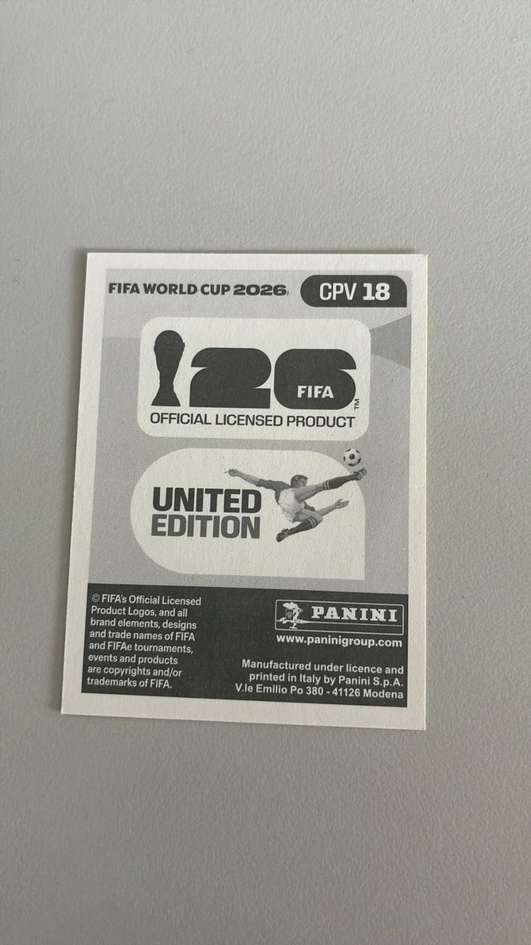 Panini Carte collezionabili: Carte panini 2026 - CPV 18 – Nuovo (secondo la descrizione) da La Neuveville venduto da Ibo2300 1
