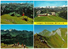Lungern - 4 Bild AK Schönbüel