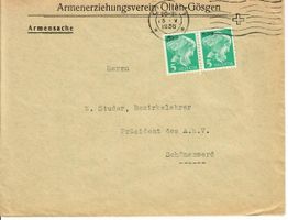 Brief, Armenerziehungsverein Olten-Gösgen 1936
