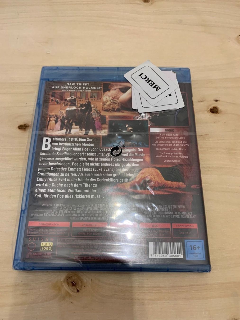 Tutti i DVDs: The Raven Blu Ray NEU – Nuovo e nell'imballaggio originale da Dübendorf venduto da CellarSeller 1