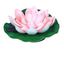 LED Solar Seerose pink 17cm (54162)