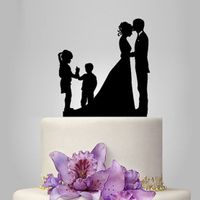 NEUER Torten Topper Hochzeitstorte Paar & Kids - 2021058