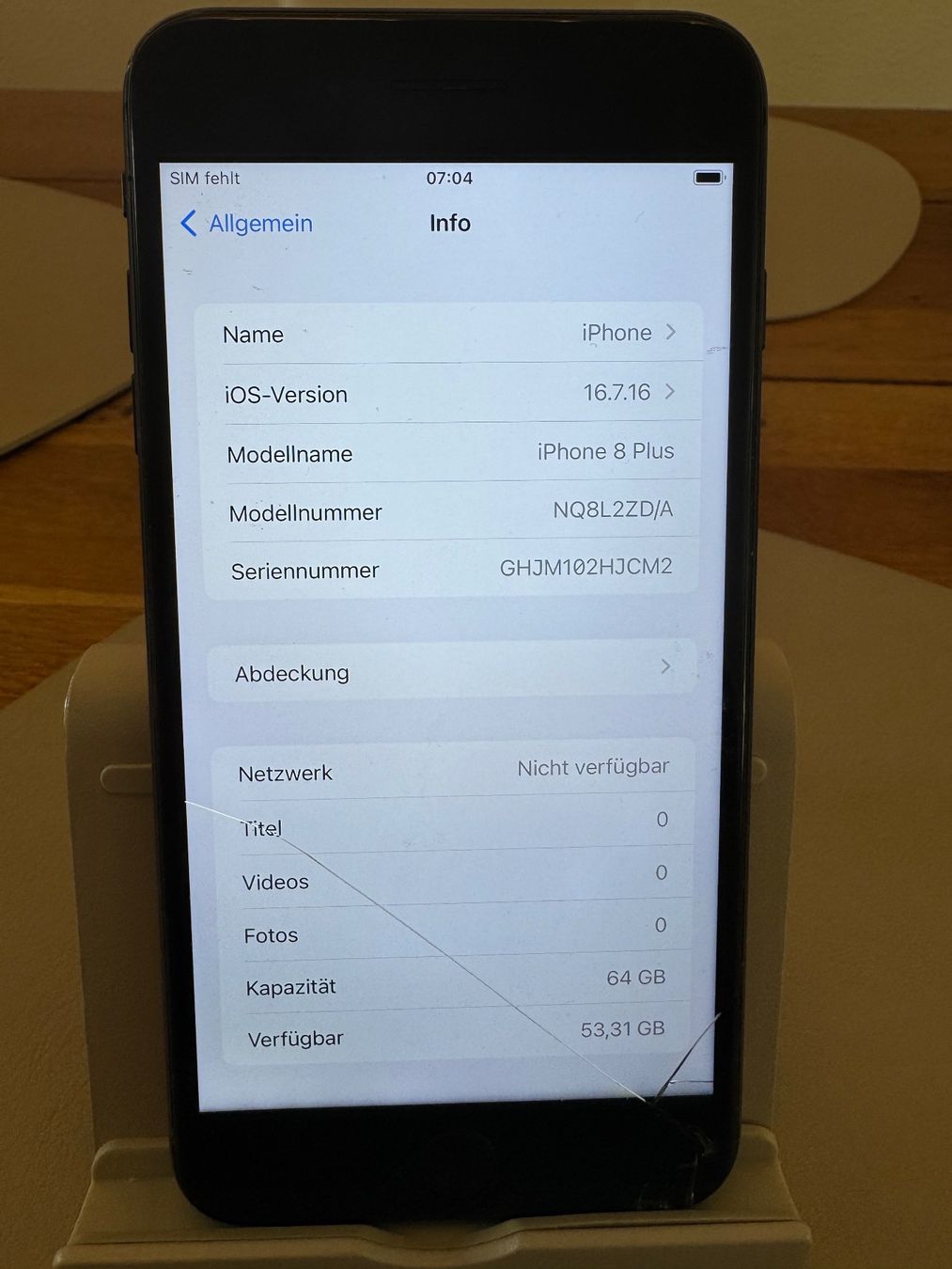 Apple Telefoni cellulari / Smartphones: iPhone 8 Plus mit 64GB – Difettoso da Adliswil venduto da Busys 1