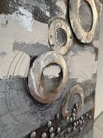 60 cm breitx 120 cm hoch Acryl Gemälde Metallringe