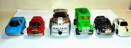 6 Vintage Mini-Modell-Autos, z.T. Sammlerstücke