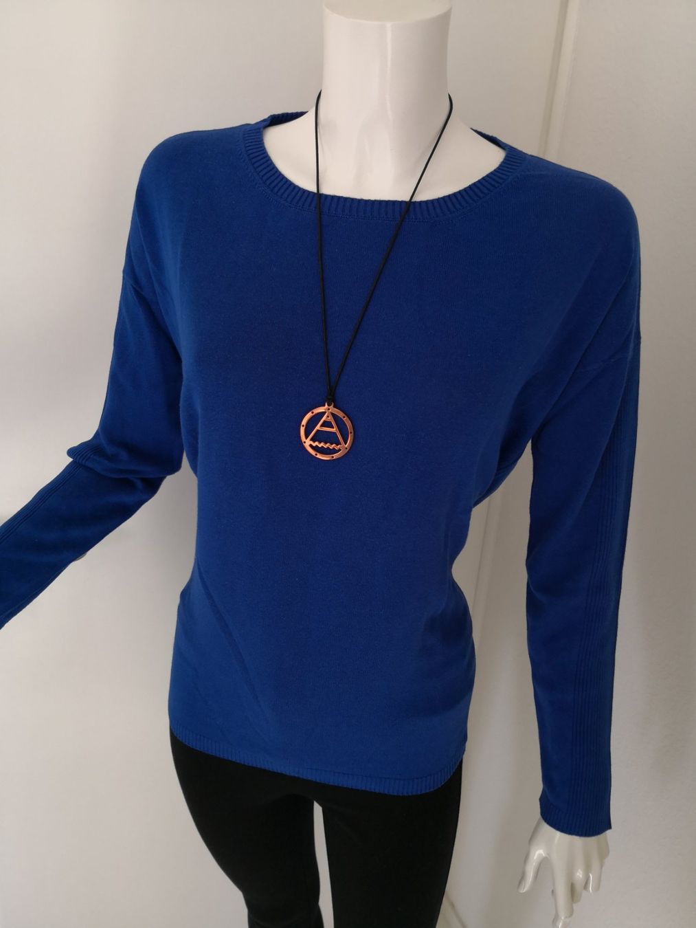 S.Oliver Maglioni & Felpe: 🤩S.OLIVER STRICK-PULLOVER ROYALBLAU MIT REISSVESCHLÜSSEN – Usato da Olten venduto da Naja-Twins-Twins 6